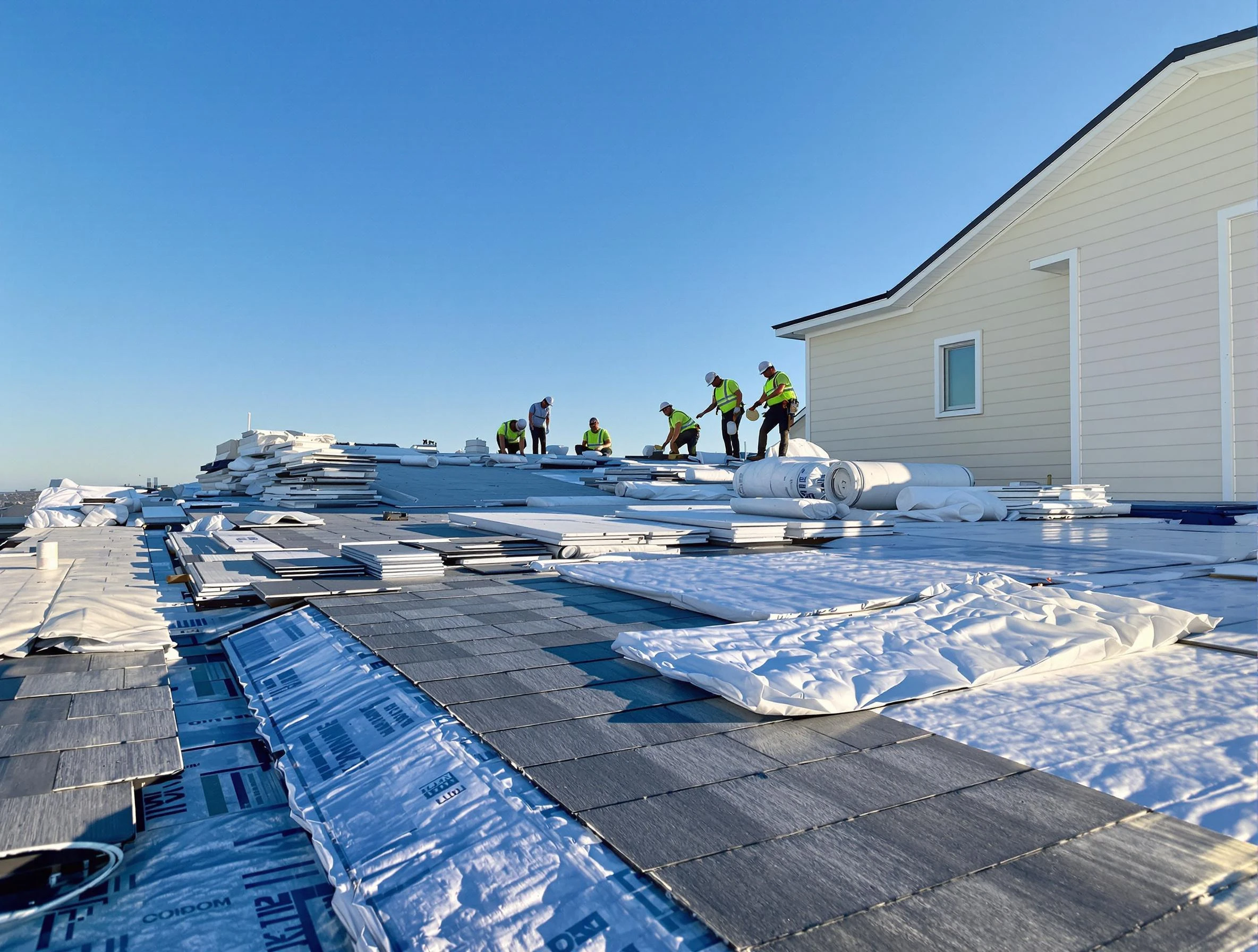 Finished roof installation project by Brook Park Roofing Company in Brook Park, OH